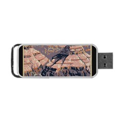 Vintage Travel Poster Grand Canyon Portable USB Flash (Two Sides)