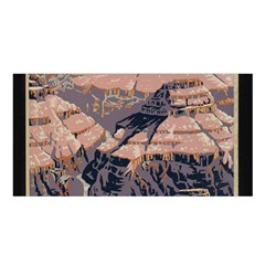 Vintage Travel Poster Grand Canyon Satin Shawl