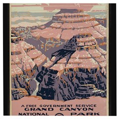 Vintage Travel Poster Grand Canyon Wooden Puzzle Square