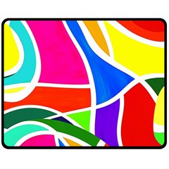 Abstract Background Fleece Blanket (medium) 