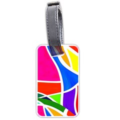 Abstract Background Luggage Tag (one Side)