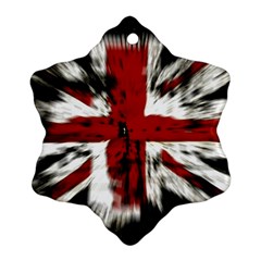British Flag Snowflake Ornament (two Sides) by Vaneshart
