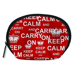 Keep Calm And Carry On Accessory Pouch (medium)