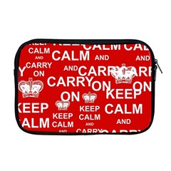 Keep Calm And Carry On Apple Macbook Pro 17  Zipper Case