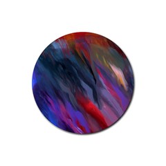 Abstract Paint Painting Watercolor Rubber Coaster (round)  by Vaneshart