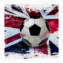 Soccer Ball With Great Britain Flag Medium Glasses Cloth by Vaneshart