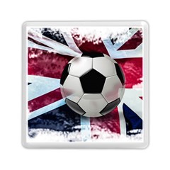 Soccer Ball With Great Britain Flag Memory Card Reader (square) by Vaneshart