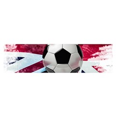 Soccer Ball With Great Britain Flag Satin Scarf (oblong) by Vaneshart