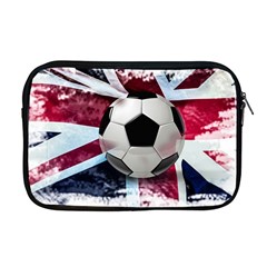 Soccer Ball With Great Britain Flag Apple Macbook Pro 17  Zipper Case