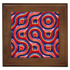 Pattern Curve Design Framed Tile