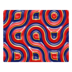 Pattern Curve Design Double Sided Flano Blanket (large) 