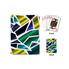 Mosaic Shapes Playing Cards Single Design (mini) by Vaneshart