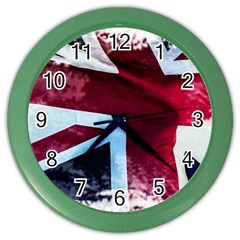 The British Flag Color Wall Clock by Vaneshart