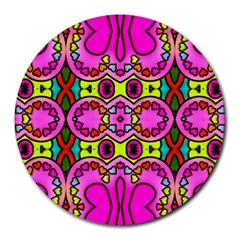 Abstract Background Pattern Round Mousepads by Vaneshart