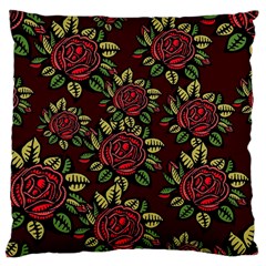 Flower Seamless Tile Background Large Cushion Case (one Side) by Vaneshart