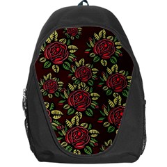 Flower Seamless Tile Background Backpack Bag