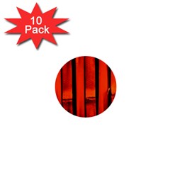 Orange Seamless Bamboo Background 1  Mini Buttons (10 Pack) 