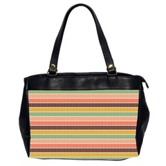 Vintage Stripes Lines Background Oversize Office Handbag (2 Sides)