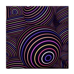 Abtract Colorful Spheres Tile Coaster by Vaneshart