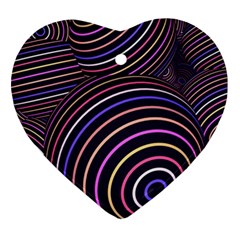 Abtract Colorful Spheres Ornament (heart)