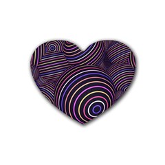 Abtract Colorful Spheres Heart Coaster (4 Pack)  by Vaneshart