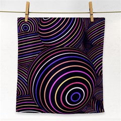 Abtract Colorful Spheres Face Towel by Vaneshart