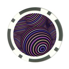 Abtract Colorful Spheres Poker Chip Card Guard (10 Pack) by Vaneshart