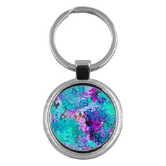 Background Texture Pattern Key Chain (round)