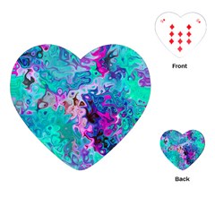 Background Texture Pattern Playing Cards Single Design (Heart)