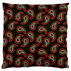 Seamless Paisley Pattern Large Flano Cushion Case (two Sides)