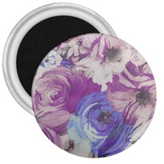 Floral Vintage Wallpaper Pattern 3  Magnets