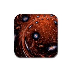 Peacock World Rubber Square Coaster (4 Pack) 