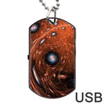 Peacock World Dog Tag USB Flash (One Side) Front