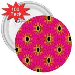 Abstract Clutter 3  Buttons (100 Pack) 