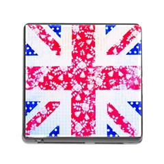 British Flag Abstract Memory Card Reader (square 5 Slot) by Vaneshart