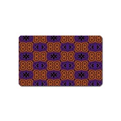 Abstract Clutter Pattern Vintage Magnet (name Card) by Vaneshart