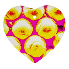 Pop Art Tennis Balls Ornament (heart) by essentialimage