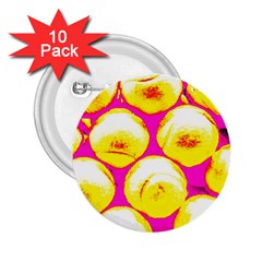Pop Art Tennis Balls 2 25  Buttons (10 Pack)  by essentialimage