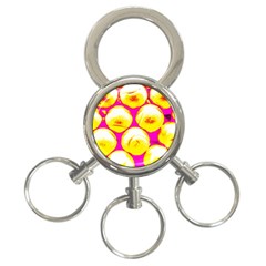 Pop Art Tennis Balls 3-ring Key Chain by essentialimage