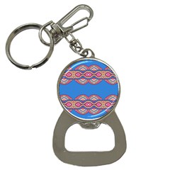 Shapes Chains On A Blue Background                                              Bottle Opener Key Chain by LalyLauraFLM