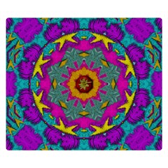 Fern  Mandala  In Strawberry Decorative Style Double Sided Flano Blanket (small)  by pepitasart