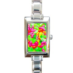 Vibrant Jelly Bean Candy Rectangle Italian Charm Watch by essentialimage