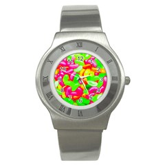 Vibrant Jelly Bean Candy Stainless Steel Watch by essentialimage