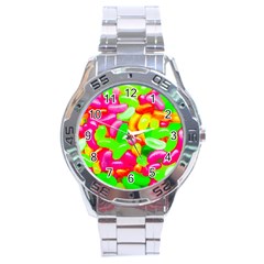 Vibrant Jelly Bean Candy Stainless Steel Analogue Watch by essentialimage