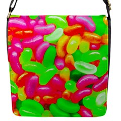 Vibrant Jelly Bean Candy Flap Closure Messenger Bag (S)