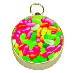 Vibrant Jelly Bean Candy Gold Compasses by essentialimage