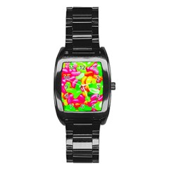 Vibrant Jelly Bean Candy Stainless Steel Barrel Watch by essentialimage