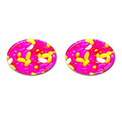 Vibrant Jelly Bean Candy Cufflinks (oval) by essentialimage