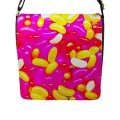 Vibrant Jelly Bean Candy Flap Closure Messenger Bag (l) by essentialimage