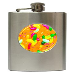 Vibrant Jelly Bean Candy Hip Flask (6 Oz) by essentialimage